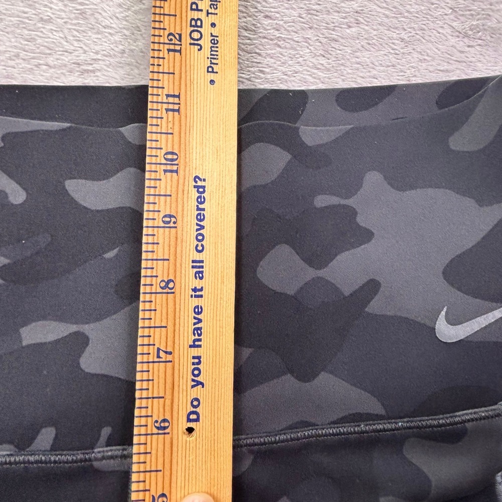 Nike Womens Universa Leggings Large Gray Camo High Rise Dri-FIT Pockets Tights - Picture 6 of 9